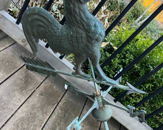 Copper Rooster Weather Vane