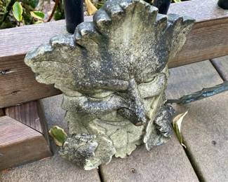Concrete Green Man/Tree Spirit Plaque