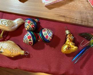 Assortment of Blown Glass Ornaments