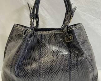 Phil Luangrath Blue Sea Snakeskin Handbag, Italy