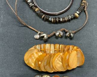 5 Jewelry Sterling Silver, Mother Of Pearl, More