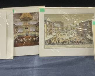 4 Fine Art Lithograph Cards. NIP