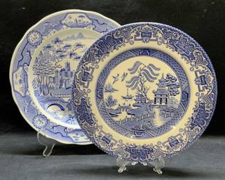 Lot 2 Spode Gothic Castle China Plate, More