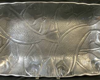ARTHUR COURT DESIGN Pewter Fish Serving Tray