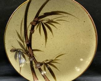 Vntg Japanese Mashiko Pottery Centerpiece Bowl 14in