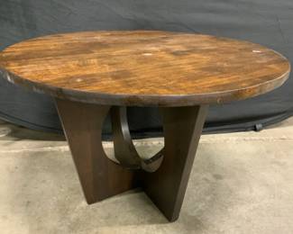 Mid Century Modern Circular Hollow Base Coffee Table