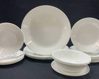 Lot 25 Corelle & Arcopal White Ceramic Dishes