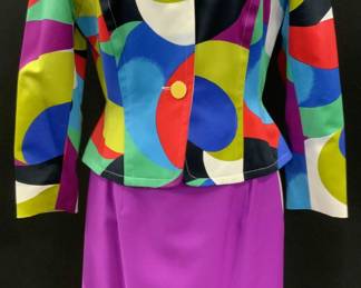 Crisca Cotton & Wool Skirt Suit w Garment Bag, 3