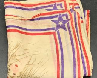 Vintage Nurse Motif Silk Scarf