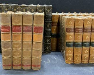 Group Antique Milton, Prescott, Morris + Books