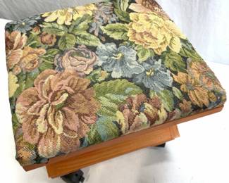 Etna Products Co Wooden Cushion Seat on Casters