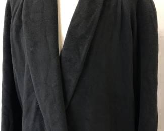 Lux Long Length Cashmere Coat w Belt, USA Unisex