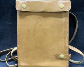 Vintage 1955 German Leather Map Case