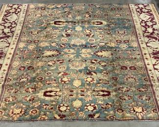 Vintage Handmade Oriental Rug Section