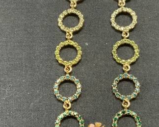 4 Jewelry, Crystal Earrings, Sterling Silver Ring+