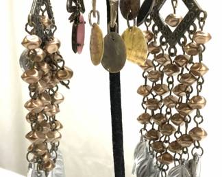 Balderas Mex Sterling Bypass Ring, Earrings, 6