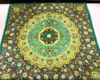 Echo Hand Rolled Mughal Indian Silk Scarf, Italy