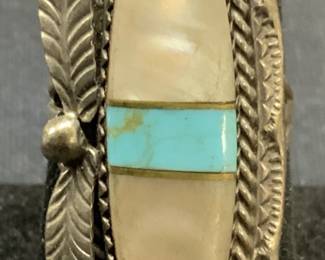 Sterling Silver Mother of Pearl Cocktail Ring