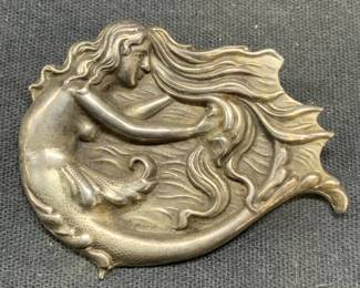 VS Sterling Silver Mermaid Brooch