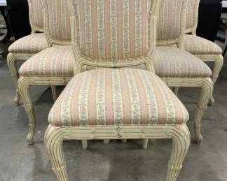 Set 6 Uph Wooden Italian Regency Dining Chairs