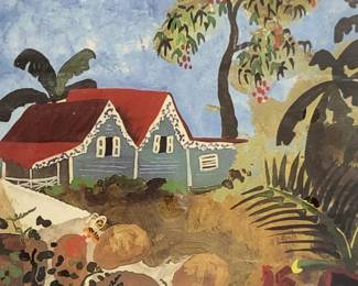 Bruce Smith Sgd Landscape Painting Lithograph 1994