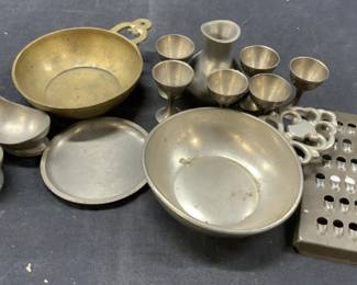 13 Pewter & Metal Kitchen Accessories