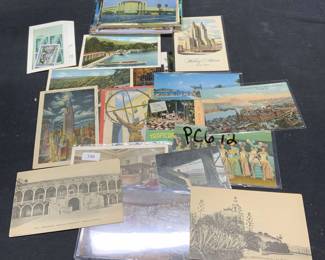 Large Group Vintage Travel Ephemera Postcards