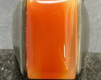 Vintage Sterling Silver Gemstone Ring