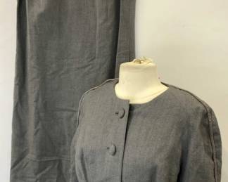 Mid Century Wool Dress & Jacket Ensemble