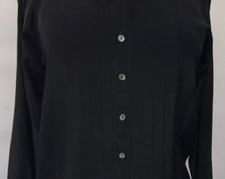 Jack Mulqueen Black Silk Blouse
