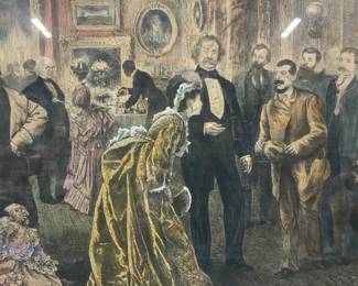 W.J.Hennessy Hand Painted Political Illustration