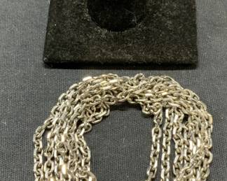 Lot 3 Alton Silver Gem Ring, Monet Necklace, More