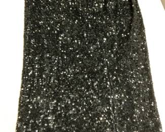 Donna Karan Silk Knit Sequin Skirt