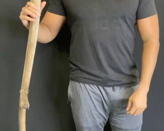 Vintage Asian Wheat Cutting Scythe Handle