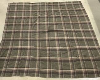RAPLH LAUREN Plaid Wool Throw Blanket