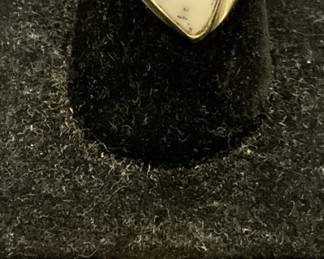 Lot 2 Sterling Silver Druzy Quartz & Opal Rings