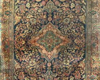 Antique Handmade Persian Wool Area Rug