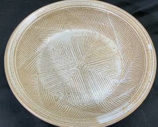 Signed Ceramic Bowl Vessel Centerpiece