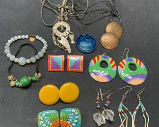 Lot 11 Pendant Necklaces, Earrings, More