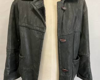 J. PERCY FOR MARVIN RICHARDS Leather Coat