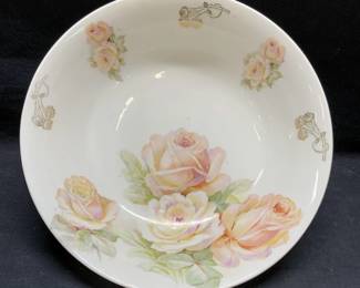 Vintage Porcelain Floral Bowl, Germany