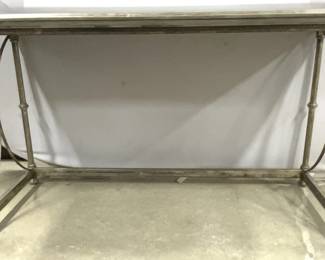 Iron Mirror Top Console Table