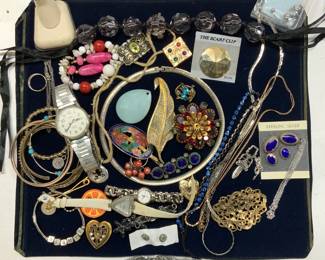 Jewelry & Acc Lot, Sterling Silver, Costume More