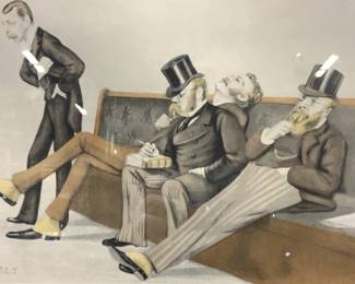 1880 Vanity Fair The Fourth Party Lithograph