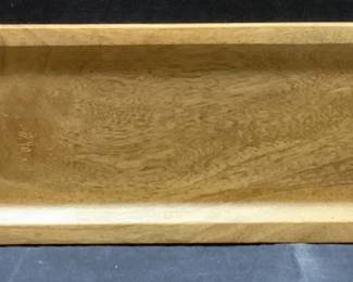 Nkuku Mango Wood Carved Centerpiece Tray 29.5in