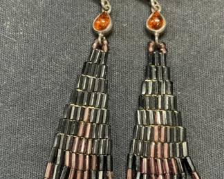 Lot 2 Crystal Flower Ring, Beaded Earrings