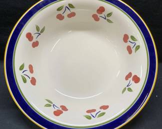 DANSK Cherry Cerise Round Ceramic Bowl