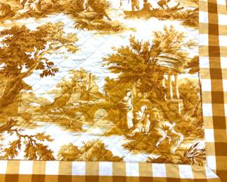 FNAPP COTTON FRENCH TOILE Quilt, Tapestry, France