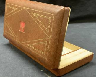 Shields Leather Style Jewelry Box