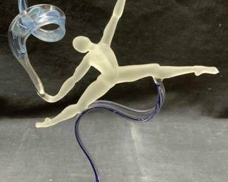 Milon Townsend Style Frosted Art Glass Dancer